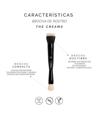 BROCHA DE ROSTRO "THE CREAMS"