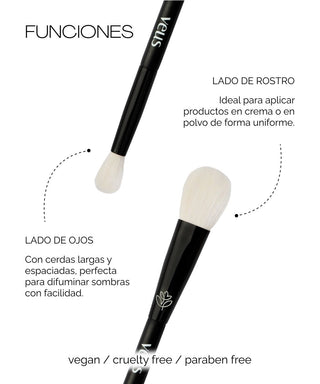 BROCHA DE ROSTRO Y OJOS "THE BEGINNER"